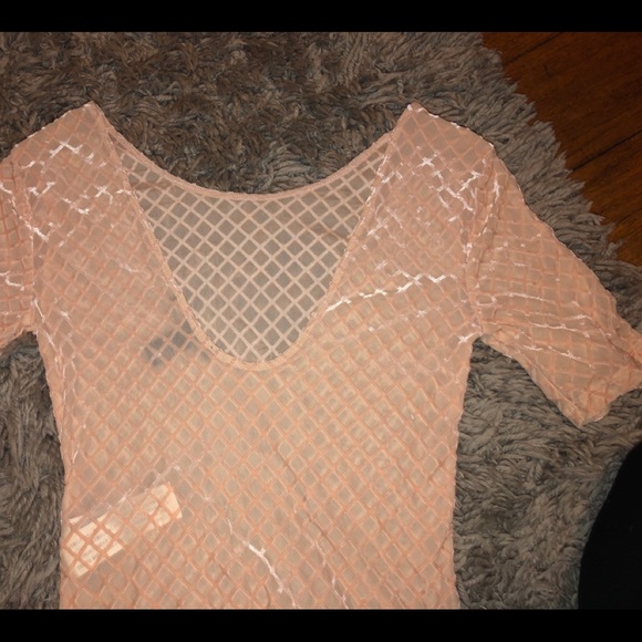 Velvet mesh body suit - Picture 4 of 4